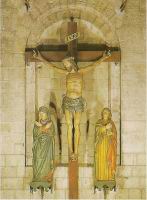 Albi, Eglise St-Salvy, Christ avec la Vierge et St Jean (XVIIe) (Photos S.A  A. Thiebaut)